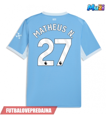Lacne Muži Futbalové dres Manchester City Matheus Nunes #27 2026-27 Krátky Rukáv - Domáci